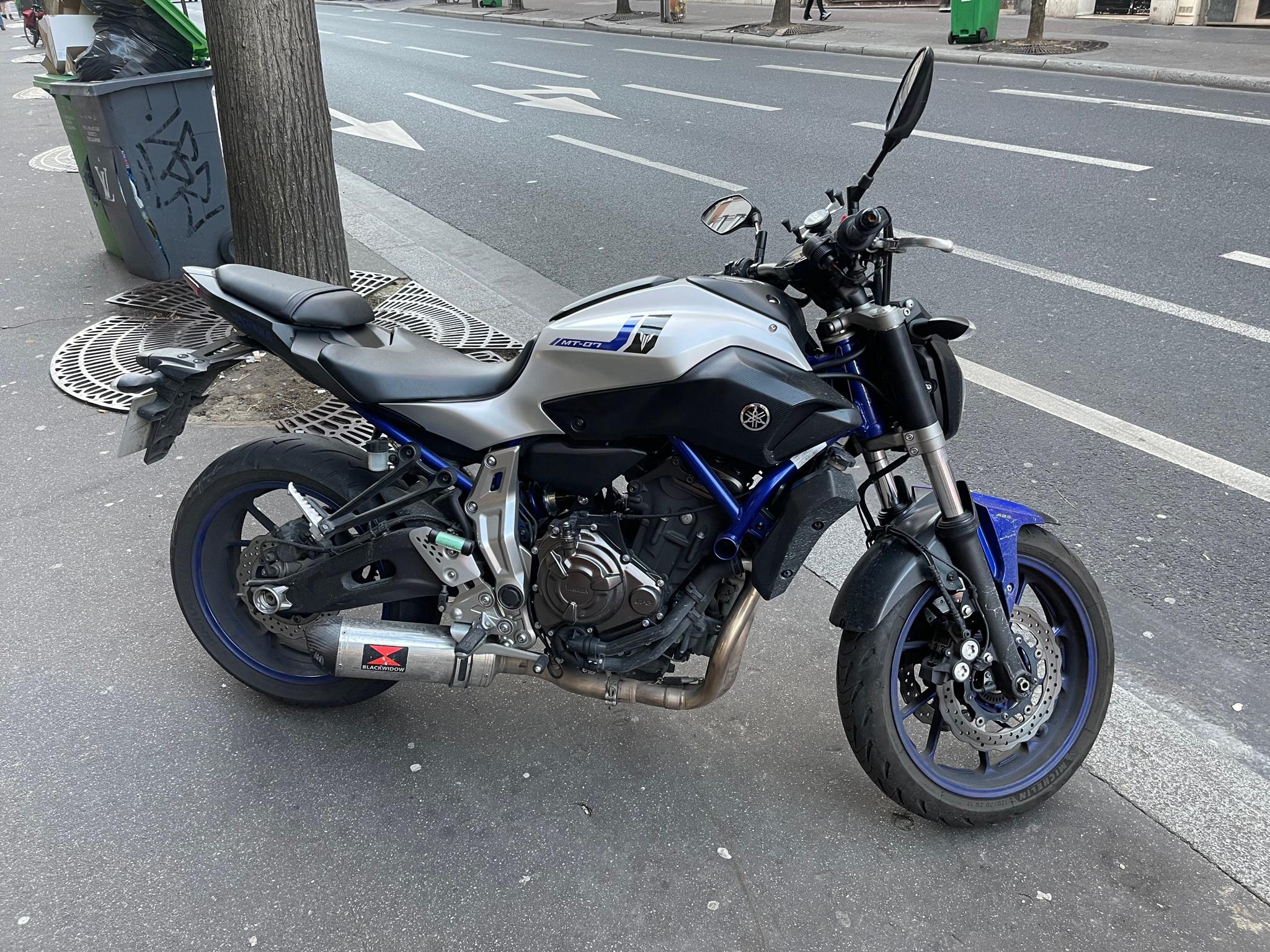 Cette MT07 a été retrouvée aussi vite qu'elle n'a été volée