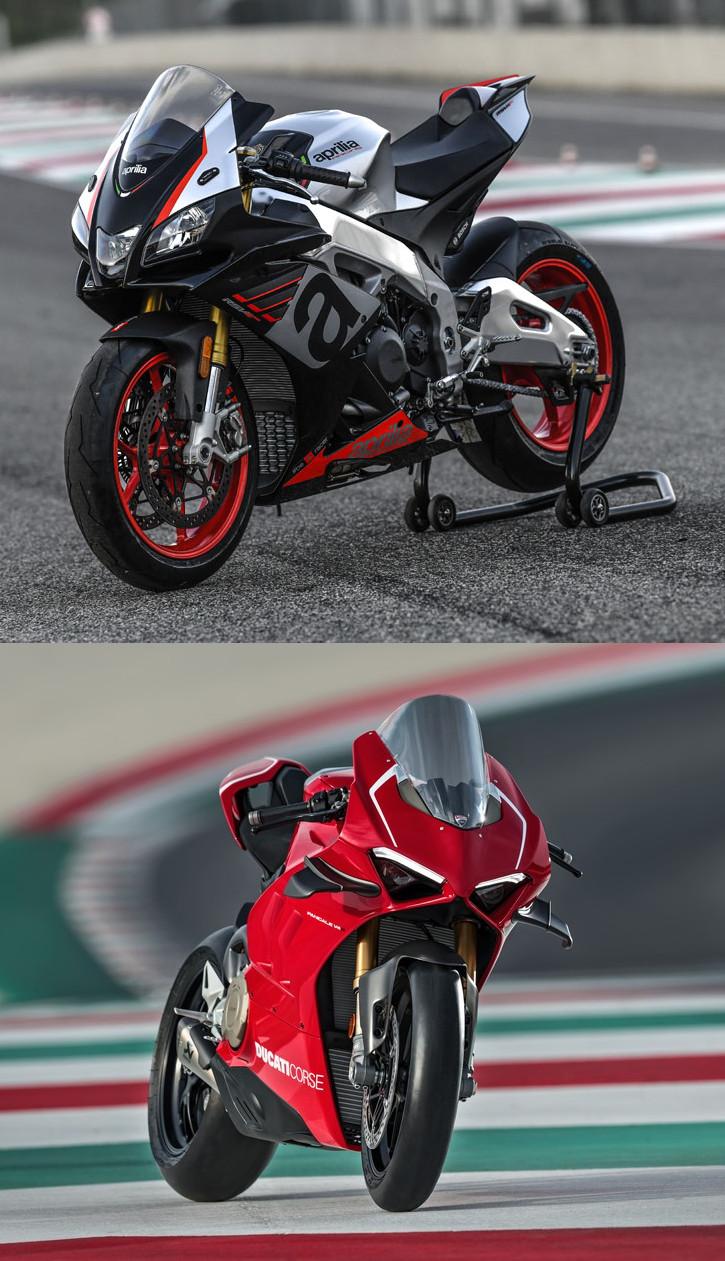 Aprilia et Ducati