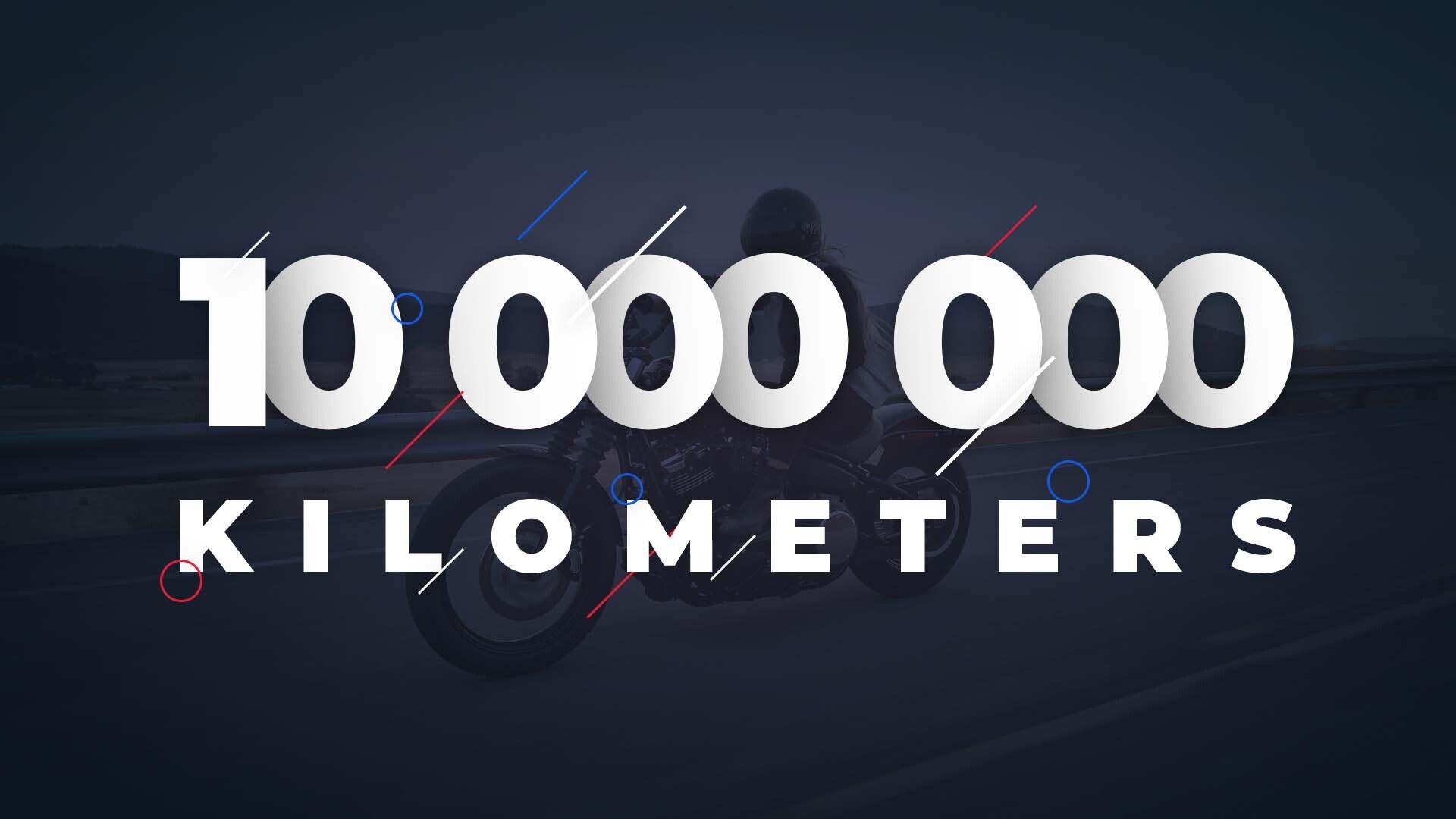 Jeudi 26 août 2021 la société SMT Performances enregistrait le 10 000 000ème kilomètre franchi par son traceur Pégase Moto