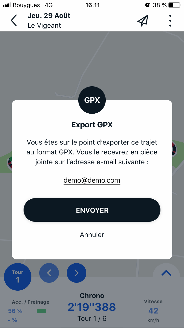 export gpx